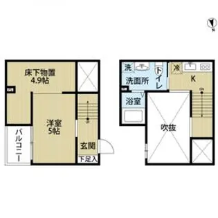 Qiara(キアラ)【1階】の間取り