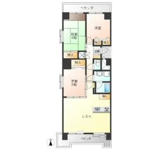 赤羽ハイツ【10階】の間取り