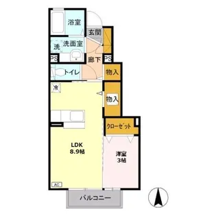 セジュール山口 5番館【1階】の間取り
