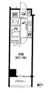 アイムズ芝大門【2階】の間取り