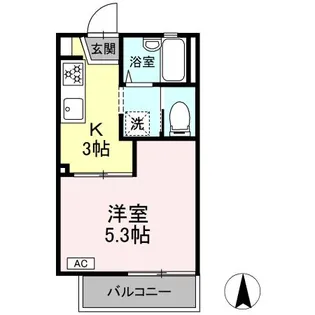サンクレストせど【2階】の間取り