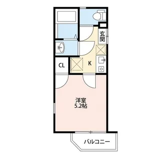ウェルコーポ星川【201号室】の間取り