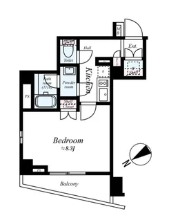 クレヴィスタ練馬平和台【110号室号室】の間取り