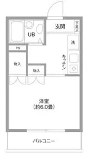 エルプレイス草加【114号室】の間取り