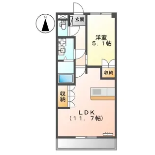 ピュア ガーデン【1階】の間取り