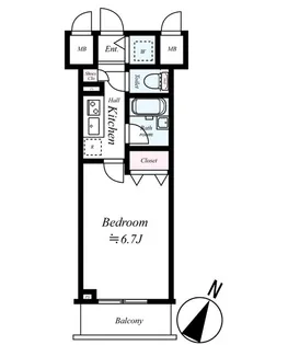 フェニックス横濱関内BAY GAIA【320号室号室】の間取り