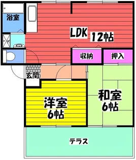 サングレイス【A201号室】の間取り