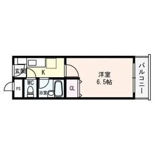 プラザハイツ見付山【1階】の間取り