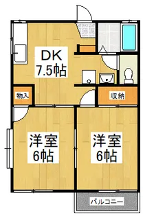 セントヴィレッヂ【2階】の間取り