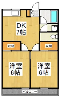 第2コスモコーポ【2階】の間取り