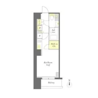 プライムメゾン日本橋馬喰町【9階】の間取り