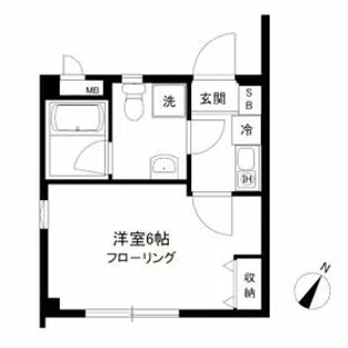 タウンコート【301号室】の間取り