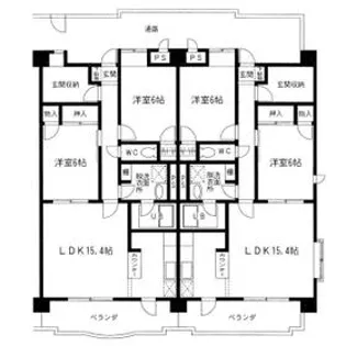 ヴァンクレール ONE【203号室】の間取り