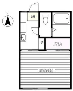 グリーンハイツ【203号室】の間取り