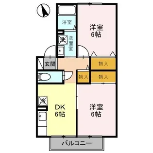 セジュールラムタラ A【2階】の間取り