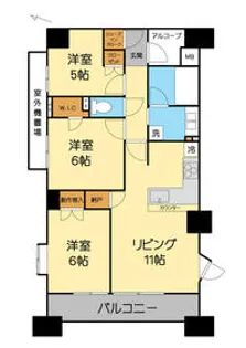 プラウド相模大野マークス【701号室】の間取り