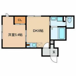 South One【1階】の間取り