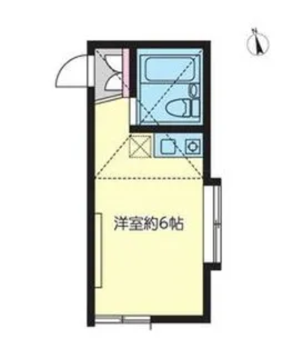 スカイヴィレッジ和田町【105号室】の間取り