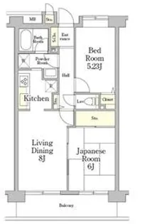 ミレニアム北浦和【4階】の間取り