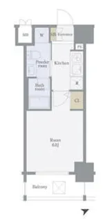 ジーベック平和島【2階】の間取り