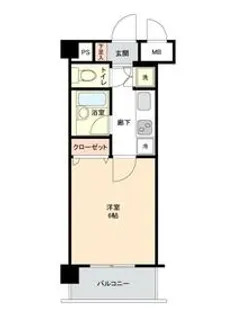 エクセリア池上【2階】の間取り