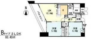 シェーンブルン羽鷹【5階】の間取り