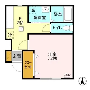 カステージョ柏の葉【103号室】の間取り