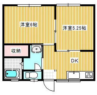 ドリームランド【101号室】の間取り