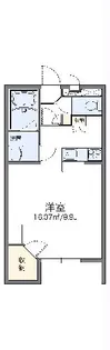 レオパレスとようら【201号室】の間取り
