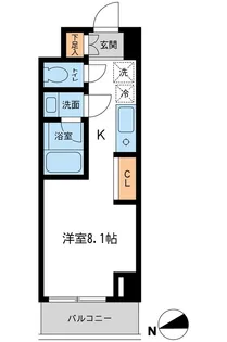 レジデンス雪谷大塚【0406号室】の間取り