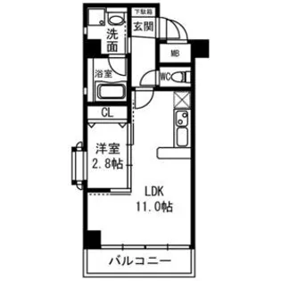 The Brilliant 尚【2階】の間取り