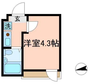 イルビラージュ蒲田【2階】の間取り