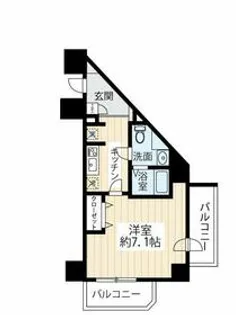 スカイコート武蔵新田Ⅱ【5階】の間取り