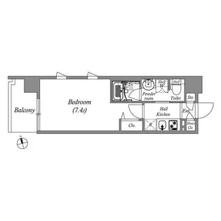エスタート品川南大井Ⅱ【6階】の間取り