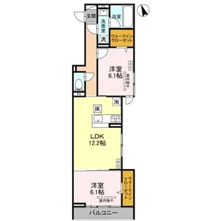 TORISIAS 東城南 A A【1階】の間取り