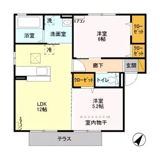 ヴィーガ【1階】の間取り