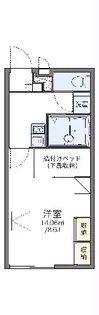 レオパレスシャトー大塚【1階】の間取り
