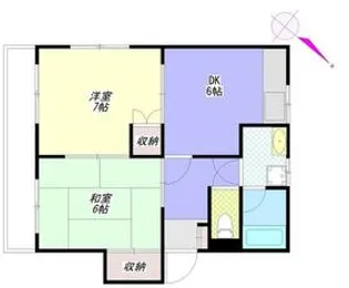 メゾン・ド・カルム【2階】の間取り