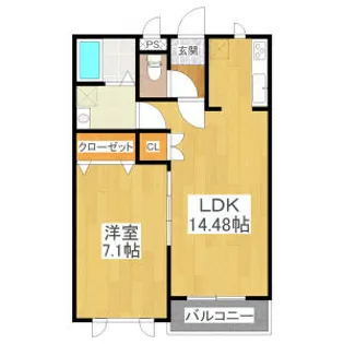 クラウドヒルズ【2階】の間取り