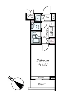 ルーブル溝の口【207号室号室】の間取り