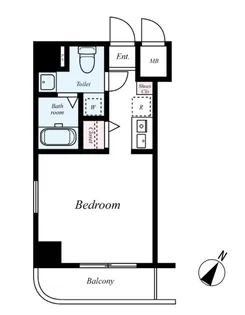 グリフィン横浜・アネシス【201号室号室】の間取り