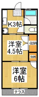 クラカタコーポ【2階】の間取り