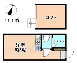 ユナイト栄町通ラ・プレミアーノ【205号室】の間取り