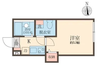 キャトル梅屋敷【3階】の間取り