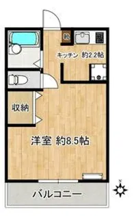 押本ハイツ【2階】の間取り