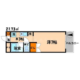 川島第17ビル【3階】の間取り
