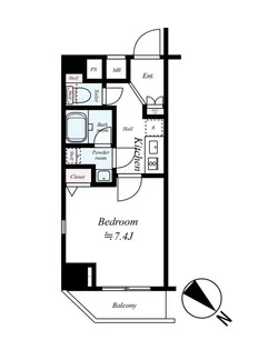 レピュア赤羽【401号室号室】の間取り