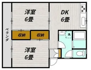 シティーコートA【1階】の間取り