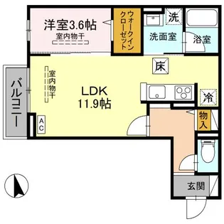 D-TOJO【1階】の間取り