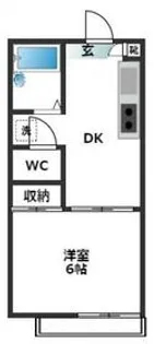 サニーハウス【1階】の間取り